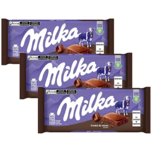 Kit Milka 3 Barras de Chocolate Creme Avelã 100g