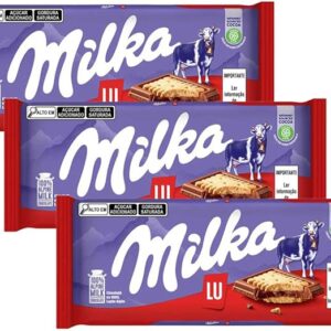 Kit Milka 3 Barras de Chocolate Lu Sandwich 87g