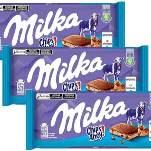 Kit Milka 3 Barras de Chocolate Chips Ahoy 100g
