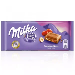 MILKA RAISINS E NUTS 100GR