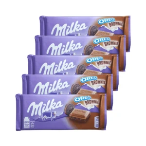 Kit 5 Chocolate Milka Oreo Brownie 100g